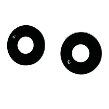 Imagem de zhxchzhi Lente de vidro da câmera traseira traseira OEM com adesivo compatível com Motorola Moto G85 XT2427-3 peças, conjunto de 2 peças
