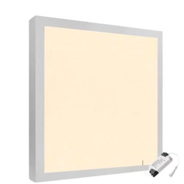 Imagem de Plafon Painel Led 25w (24)  Sobrepor Quadrado 3000k Quente - Al Mare, 