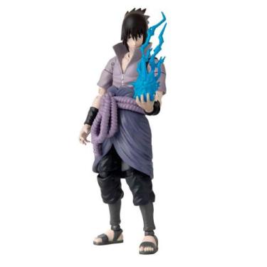 Imagem de Boneco bandai anime heroes naruto - sasuke uchiha, Roxo