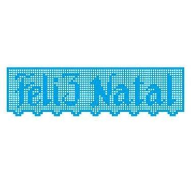 Imagem de Stencil Natal Litoarte 5,5x 25 cm - STAB2N-004 Barrado Feliz Natal