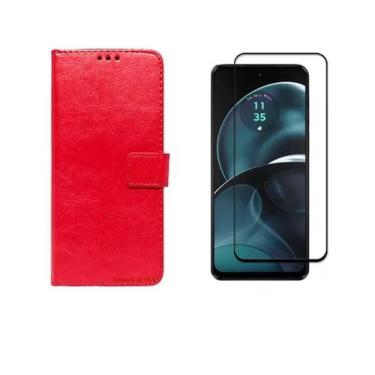 Imagem de Capa Capinha Case Carteira + Pelicula 3d Motorola Moto G45 - RAFINHA, 
