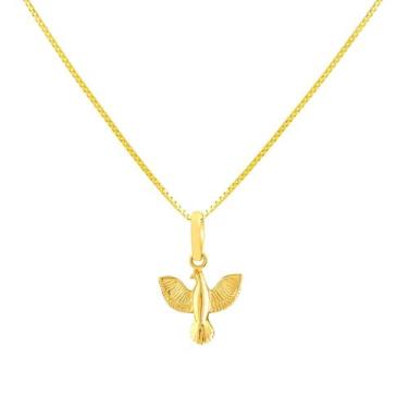 Imagem de Pingente Ouro 18k Divino Espirito Santo 8mm Espelhado P560 - 750NETOZ