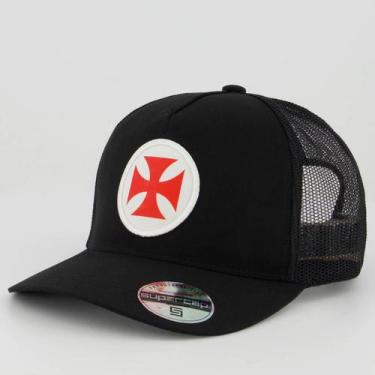 Imagem de Boné Vasco Trucker Preto - Supercap, Único