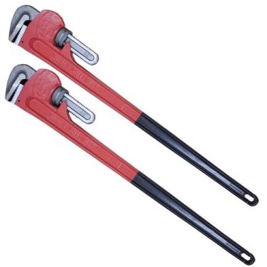 Imagem de Kit 2 Chave Grifo Americana Cano 48 Pol 1,22M Pro Tradestar