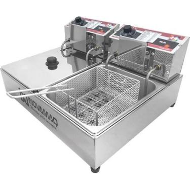 Imagem de Fritadeira Elétrica Profissional 2 Cubas - FM-10L - 220V - Inovamaq, 2