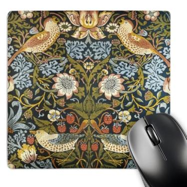 Imagem de Padrão de ladrão de morango William Morris - Mouse Pad, 20,32 x 20,32 cm (mp_219390_1)