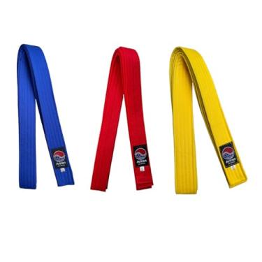 Imagem de Faixa Colorida Artes Marciais Karate Taekwondo Judo - Adulto (Cinza, G - 2,80m)