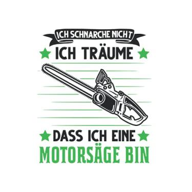 Imagem de Baumfäller Notizbuch: Motorsäge Schnarchen Baumfäller Holzfäller / 6x9 Zoll / 120 karierte Seiten Seiten