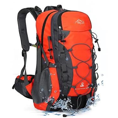Imagem de INOXTO Mochila Leve Para Caminhada 35L/40L Mochila Para Caminhada Com Capa De Chuva À Prova D'Água Mochila De Acampamento Para Viagens, Acampamento Ao Ar Livre Para Homens E Mulheres (35L Laranja)