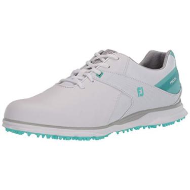 Imagem de Sapatos de golfe femininos FootJoy Pro/Sl, White/ Aqua, 6.5
