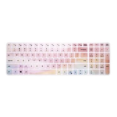 Imagem de WYGCH Capa de silicone para teclado Logitech MK470 MK580, para acessórios Logitech MK470 MK580, película protetora de silicone ultrafina (link rosa)