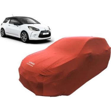 Imagem de Capa De Tecido Para Carro Citroen Ds3 1.6 Turbo 16v - Mz, Vermelha