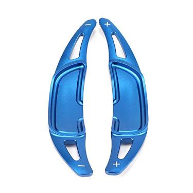 Imagem de ontto for Mercedes-Benz AMG A45 CLA45 GLC63 Shift Paddle Extended Car Inerior Sterring Wheel Shifters DSG Extensions Cover Trim Blue