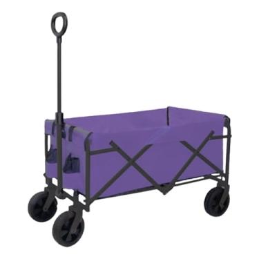 Imagem de carroça Carrinho de vagão ao ar livre com rodas dobrável todo o terreno utilitário praia vagão carrinho carrinhos e vagões grande capacidade para acampamento dobrável