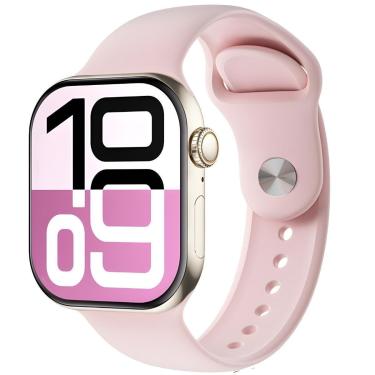 Imagem de Relógio Smart Watch W10 Mini Tela Amoled 42mm Feminino Unissex Recebe Notificaçoes Troca Pulseira-Unissex