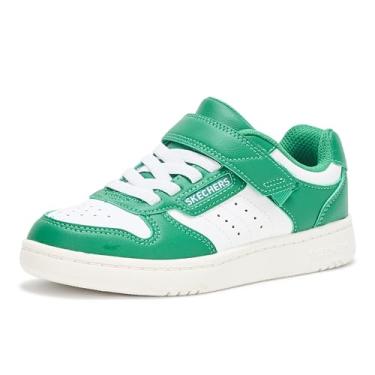 Imagem de Skechers Quick Street para meninos, Verde/branco, 13 Little Kid