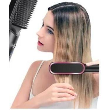 Imagem de Escova De Cabelo Alisadora Elétrica Cerâmico - Monac