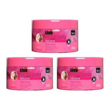 Imagem de Creme Esfoliante Soft hair 300g Biosoft Chiclete -Kit C/ 3un