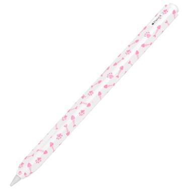 Imagem de GANGANPRO Capa padrão espinha de peixe premium compatível com Apple Pencil 2 - capa elegante e protetora para Apple Pencil 2ª geração - rosa