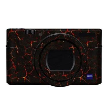 Imagem de Adesivo antiarranhões para câmera Sony RX100VI RX100VII película protetora de câmera RX100M6 RX100M7 (lava vulcânica)