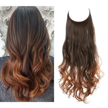 Imagem de Aplique de Cabelo Feminino Longo Alongamento Extensões para Mulheres (Modelo 16, 18 Polegadas (45 cm))
