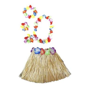 Imagem de Fantasia Havaiana Kit Carnaval Ula Ula Princesa Festa Praia Luau - Fan