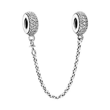 Imagem de Corrente de Prata 925 com Pingente Trevo - Para Pulseiras Pandora, A13