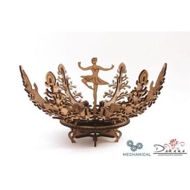 Imagem de Flor mágica - quebra cabeças mecânico 3d em mdf - darama