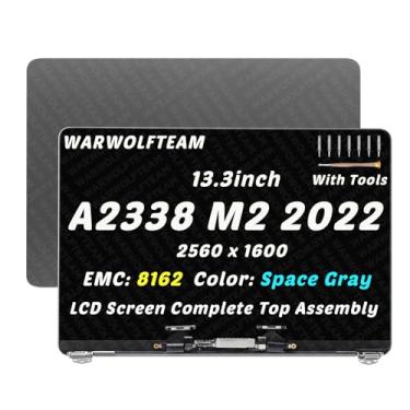 Imagem de WARWOLFTEAM 13,3 polegadas compatível com MacBook Pro A2338 M2 2022 EMC 8162 661-12830 661-12829 MNEH3 MNEJ3 MNEP3 MNEQ3 2560 x 1600 tela LCD LED conjunto completo (cinza espacial)