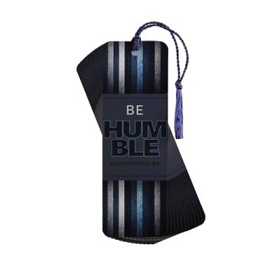 Imagem de Dicksons Be Humble Deuteronomy 20:3 15 cm preto e azul cartolina marcador de livro marcador de página conjunto com 12