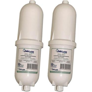 Imagem de Kit 2 Filtro Refil Soft Everest Compatível Vela 2em1 Purificador de Ág