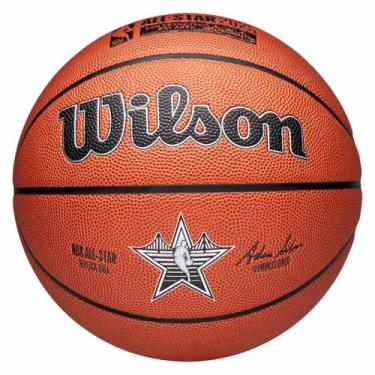 Imagem de Wilson Bola réplica NBA All Star 2025 WZ2022601XB, bolas de basquete unissex, laranja, 7 EU