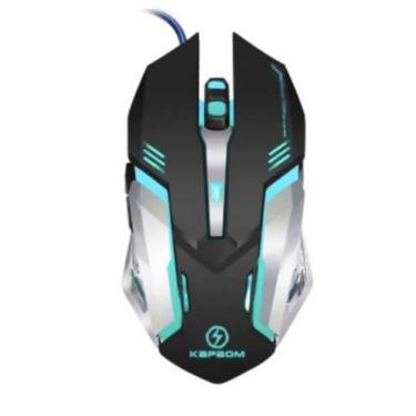 Imagem de Mouse Gamer Kapbom KA-616 USB com LED 2400 DPI  Alta Performance e Est