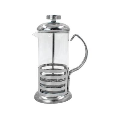 Imagem de Cafeteira Prensa Francesa Infusor Cremeira Vidro E Aço Inox 350ml Cafe