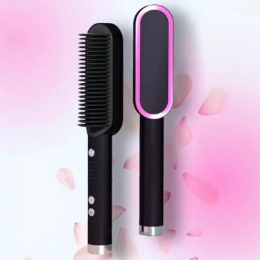 Imagem de Escova 3 Em 1 Alisadora Elétrica Cabelo Profissional