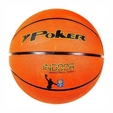 Imagem de Bola Basquete Poker Oficial Mirim Indoor N.5 Unissex Laranja