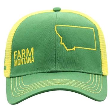 Imagem de Boné John Deere Farm State Pride - Verde e Amarelo-Montana