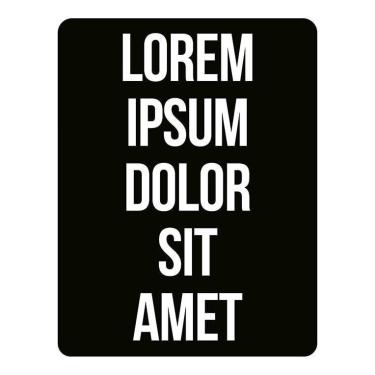Imagem de Placa Decorativa - Lorem Ipsum Dolor Sit Amet 27X35