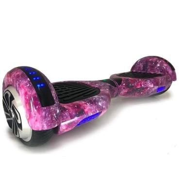 Imagem de Hoverboard Skate Elétrico 6.5 Roxo Galáxia Led Bluetooth