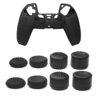Imagem de Capa Antiderrapante + Kit 8 Kontrol Freak Ps5 Grip
