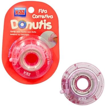 Imagem de Corretivo Roller Donutis - 5mmx6m - Rosa - Kz823rs - Kaz