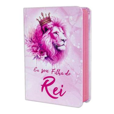 Imagem de Biblia Sagrada Com Harpa - Capa Dura Média - Filha do Rei - REI DAS BI