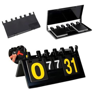 Imagem de Placar De Mesa Manual Contador Marcador De Pontos Dobrável