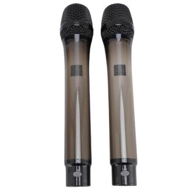 Imagem de Microfone Sem Fio Recarregável Profissional de Mão Colorido RGB Dinâmico de Microfone Dinâmico Conjunto Com Plugue do Receptor e Reprodução para Cantar Stage