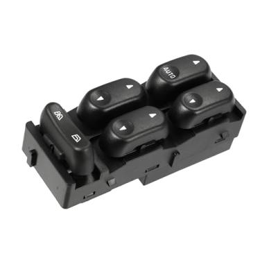 Imagem de Motoforti Interruptor de janela elétrica, interruptor de janela mestre do lado esquerdo do motorista, para Ford F-150 2002-2004, plástico, nº 2L3Z14529-BAA/2L3Z14529BAA, preto