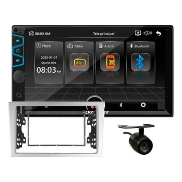 Imagem de Kit multimidia MP5 roadstar 7 pol câmera de ré montana vectra corsa 2002 A 2012