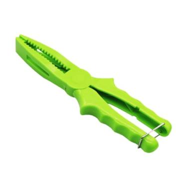 Imagem de Deevoka Alicates de pesca peixes peixe portador de peixe abrindo 10cm de 8 polegadas de água salgada portátil não deslizamento flutuante peixe pinça de peixe, Verde