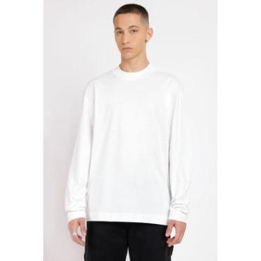 Imagem de Camiseta Aramis Manga Longa em Malhão Oversized Off White-Masculino