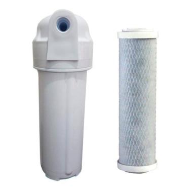 Imagem de Filtro Carcaça 9.3/4 + Refil De Carvão Ativado -Ponto De Uso