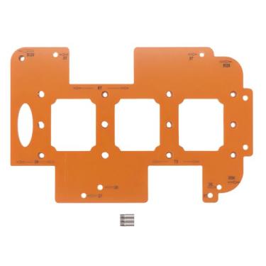 Imagem de Modelo de Corte de Raio 3 Em 1 Modelo de Slotting de 70x60mm de Abertura para o Mecanismo de Ajuste Robusto e Duradouro, Adequado para Diferentes Placas de Madeira